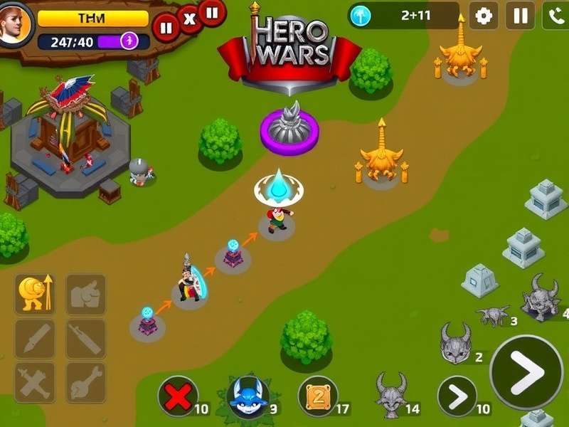 Hero Wars Adventure 12 न्यूट्रॉन किंगडम का दृश्य
