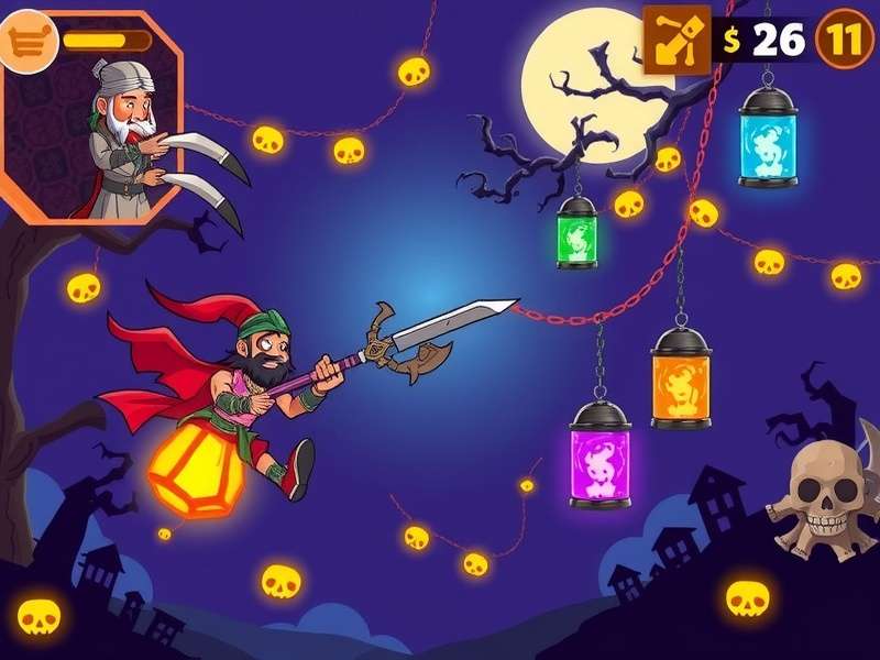 Hero Wars Spooky Festival Mini Game इंटरफेस और गेमप्ले