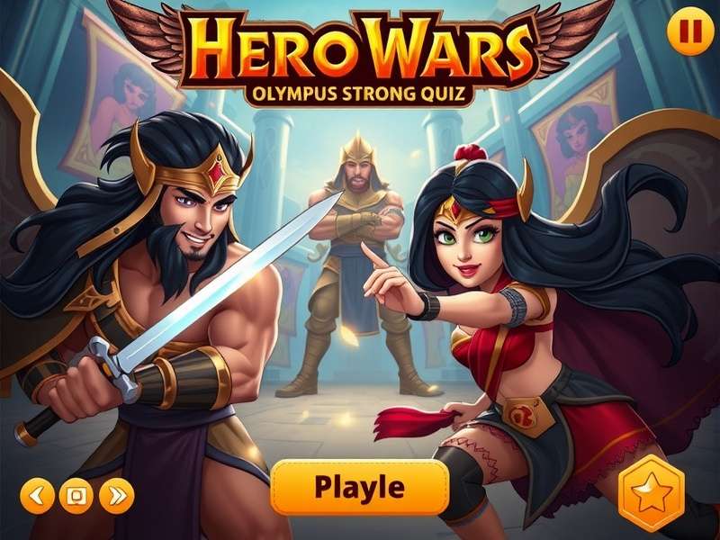 Hero Wars Olympus Strongford Quiz इंटरफ़ेस