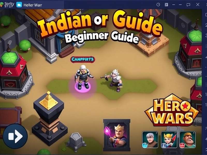 Hero Wars Alliance में हीरोज की टीम लड़ाई लड़ते हुए