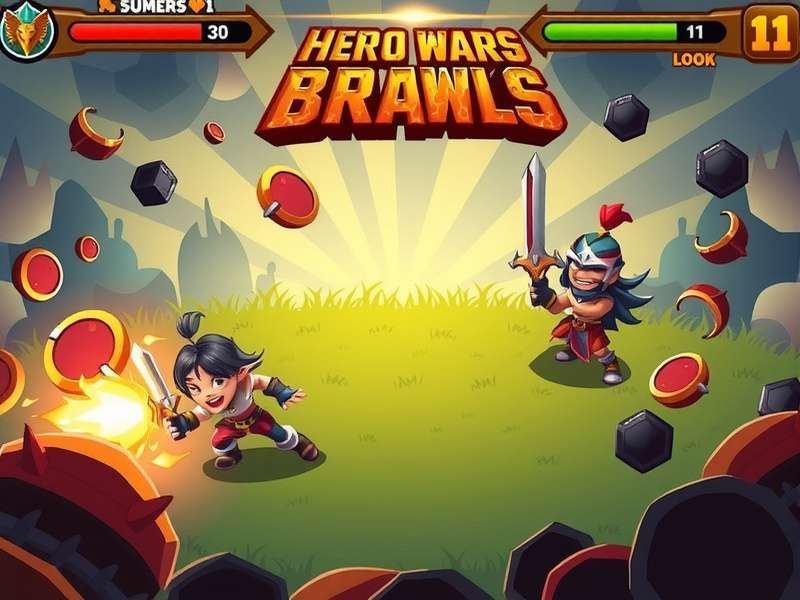 Hero Wars Brawl गेमप्ले स्क्रीनशॉट - नायकों की लड़ाई