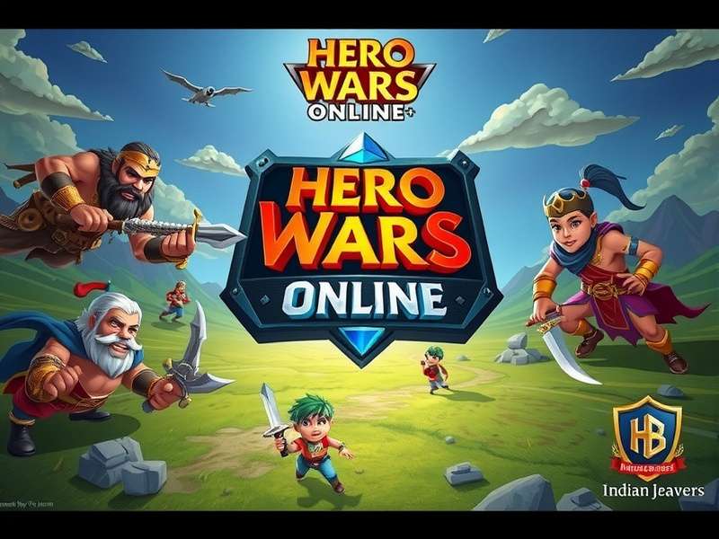 Hero Wars Online Login Screen showing login options