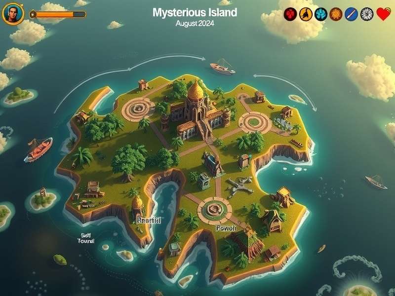 Hero Wars Mysterious Island Map August 2024 Full Layout