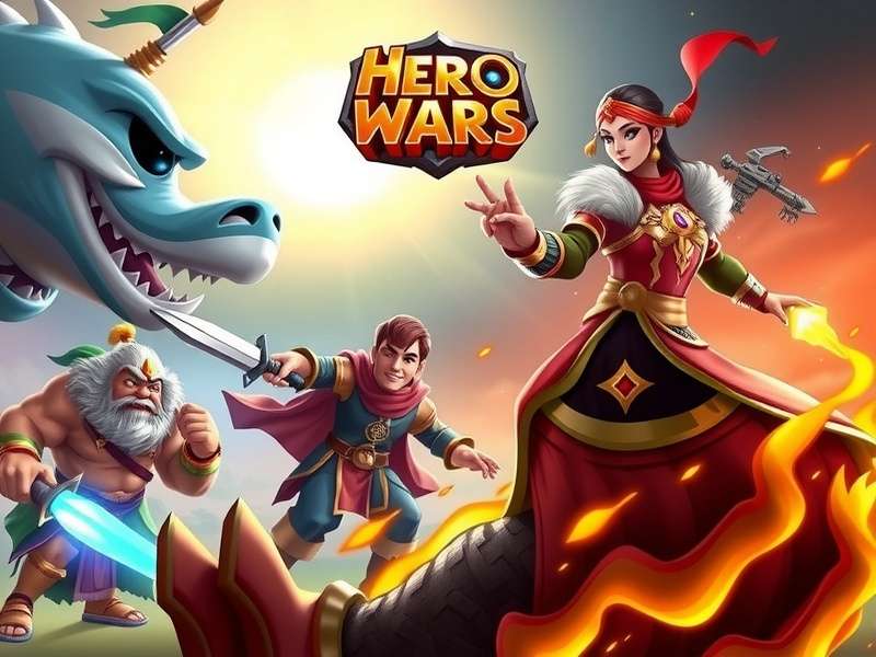 Hero Wars Facebook होम पेज का स्क्रीनशॉट, जिसमें इंटरफ़ेस और फ़ीचर्स दिखाए गए हैं