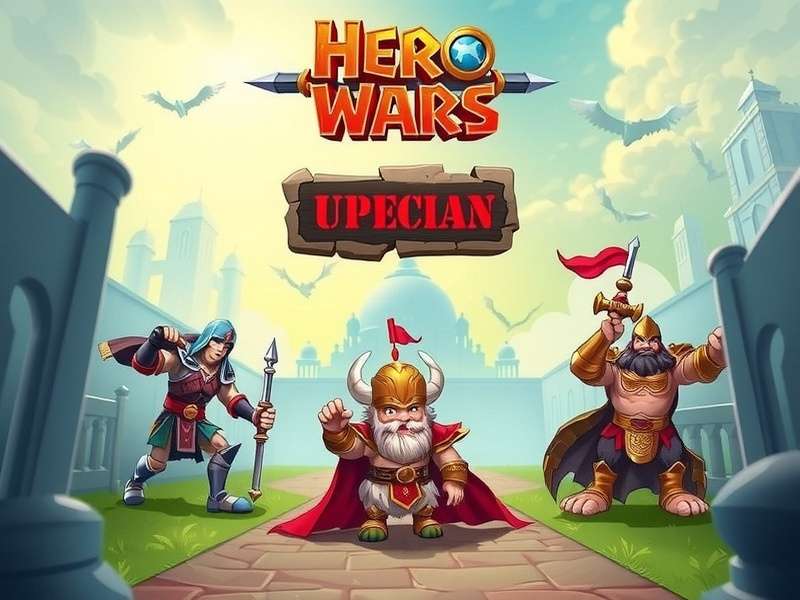 Hero Wars game login screen interface