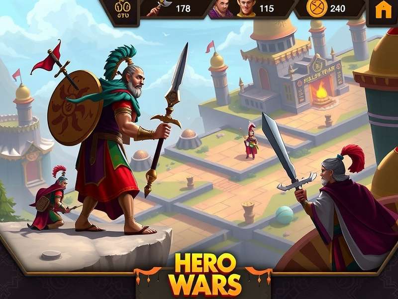 Hero Wars Dominion Era में गिल्ड वॉर का दृश्य