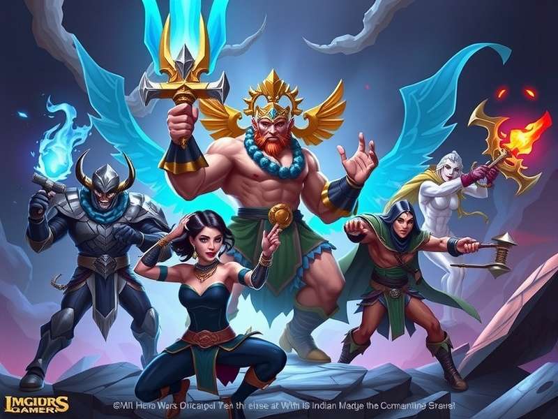 Hero Wars Olympus Moloch Team in battle formation