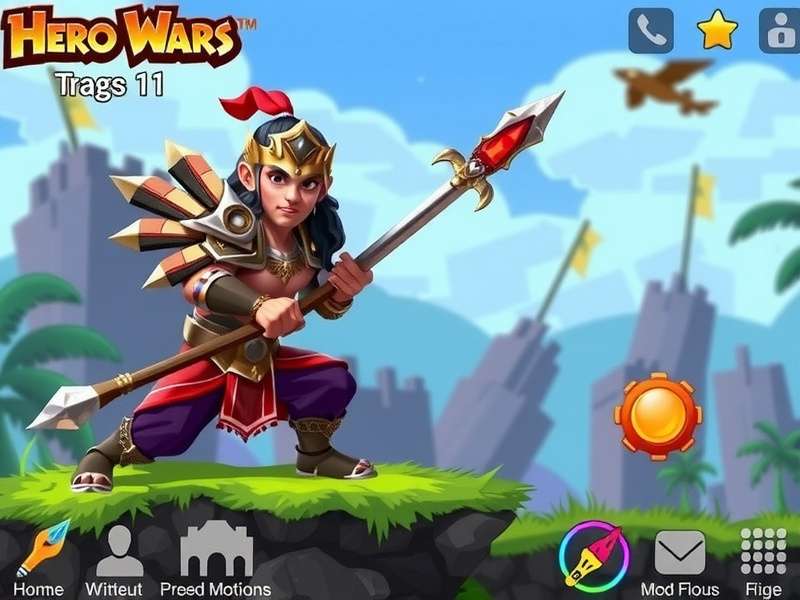 Hero Wars गेमप्ले इंटरफेस और टीम बैटल