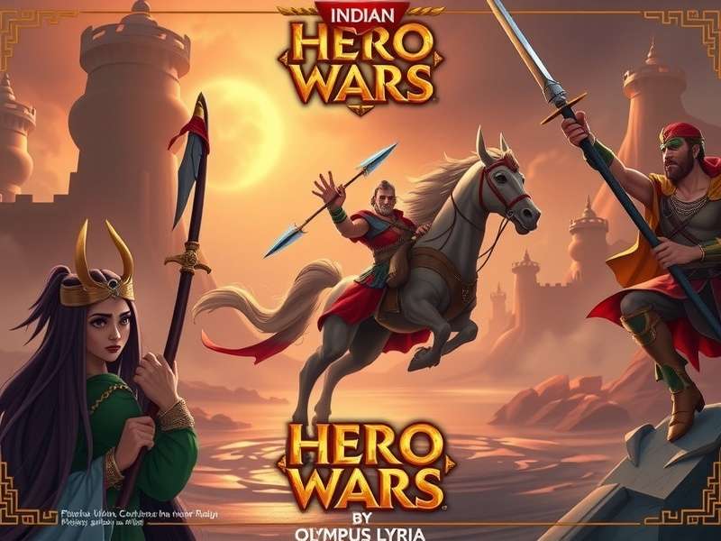 Hero Wars Lyria Olympus संस्करण - एक शक्तिशाली जादूगरनी पौराणिक ऊर्जा से घिरी हुई