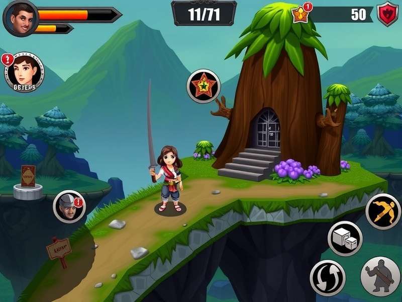 Hero Wars Adventure 9 में एक महाकाव्य लड़ाई का दृश्य