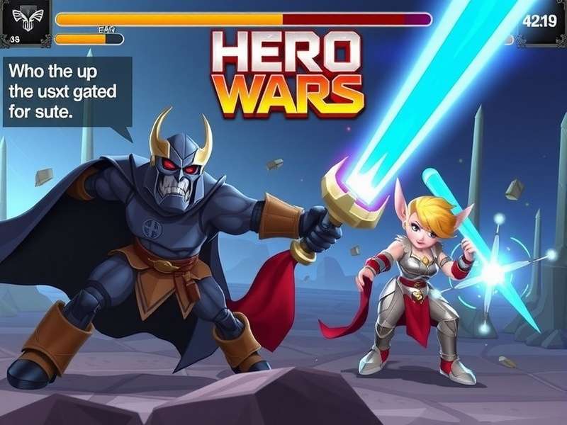 Hero Wars Game PC Client Interface on Windows