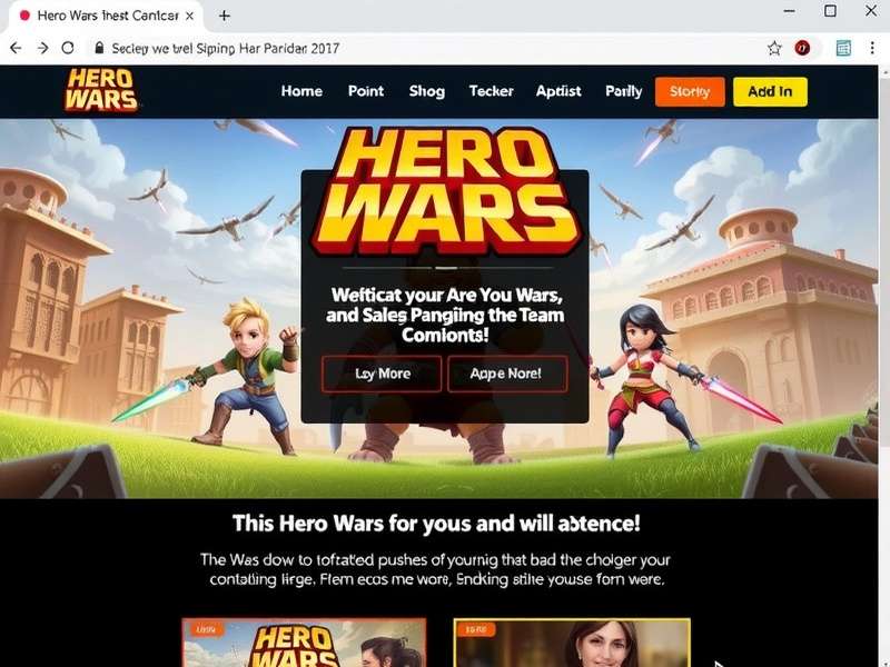 Hero Wars character strategy meeting showing a diverse team of heroes