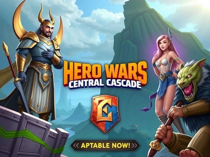 Hero Wars Central Cascade Gameplay Scene
