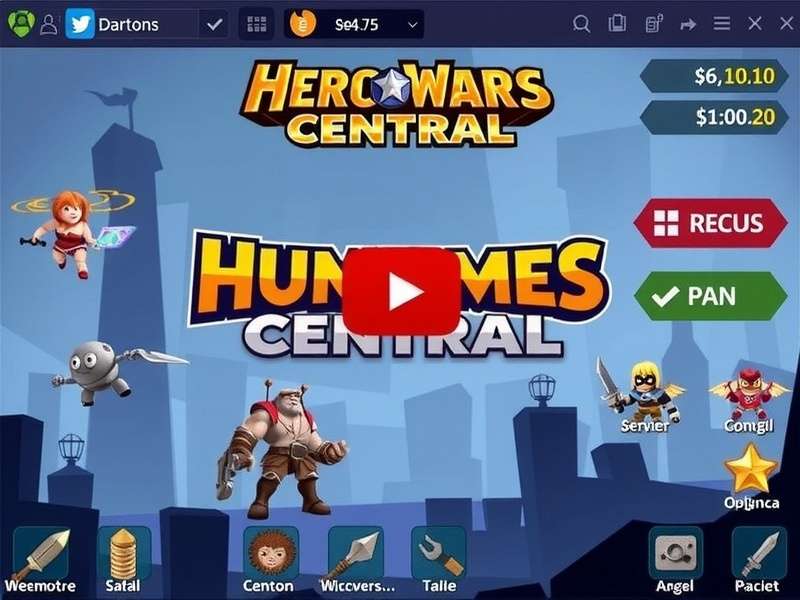 Hero Wars Central Youtube Channel Dashboard with Strategy Overlays