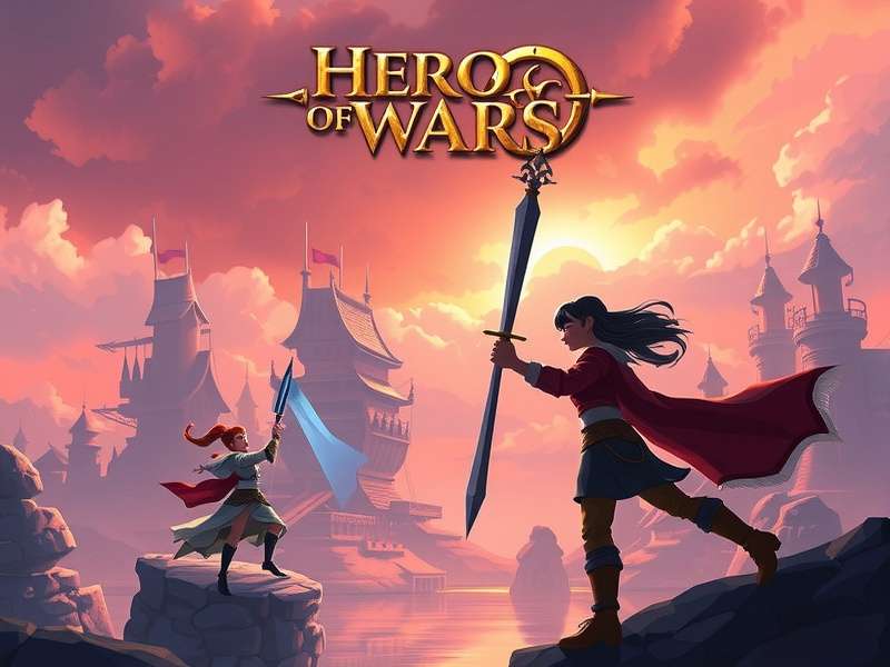 Hero Wars Ultimate Strategy Guide showing hero lineup and battle interface