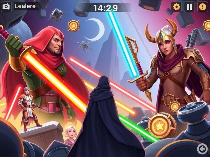 Hero Wars Fb Dominion Era battle interface showing war flags and hero teams