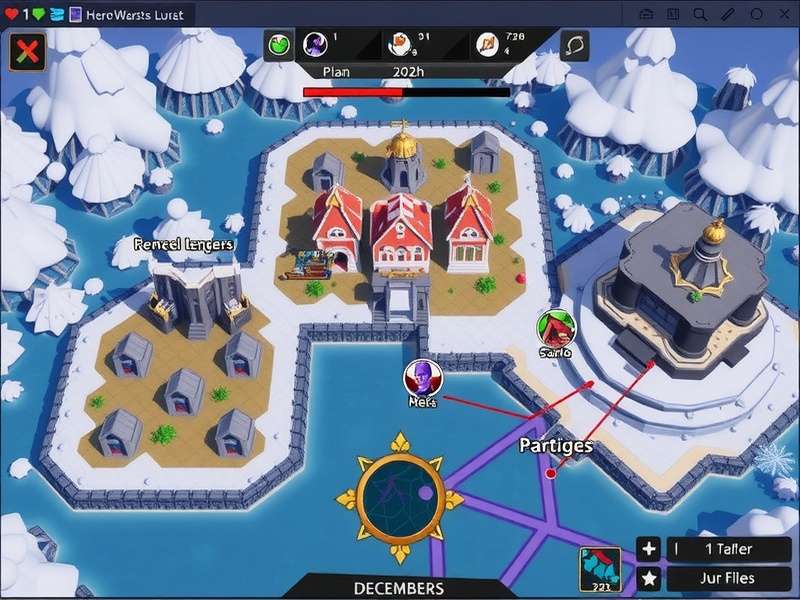 Hero Wars December Map 2025 Gameplay Screenshot