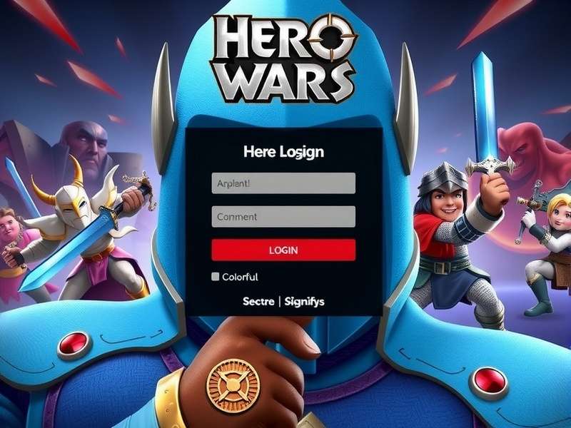 Hero Wars Login Interface Strategy Visualization