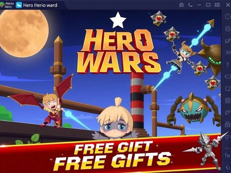 Hero Wars 2021 Free Gifts showcase featuring characters and rewards