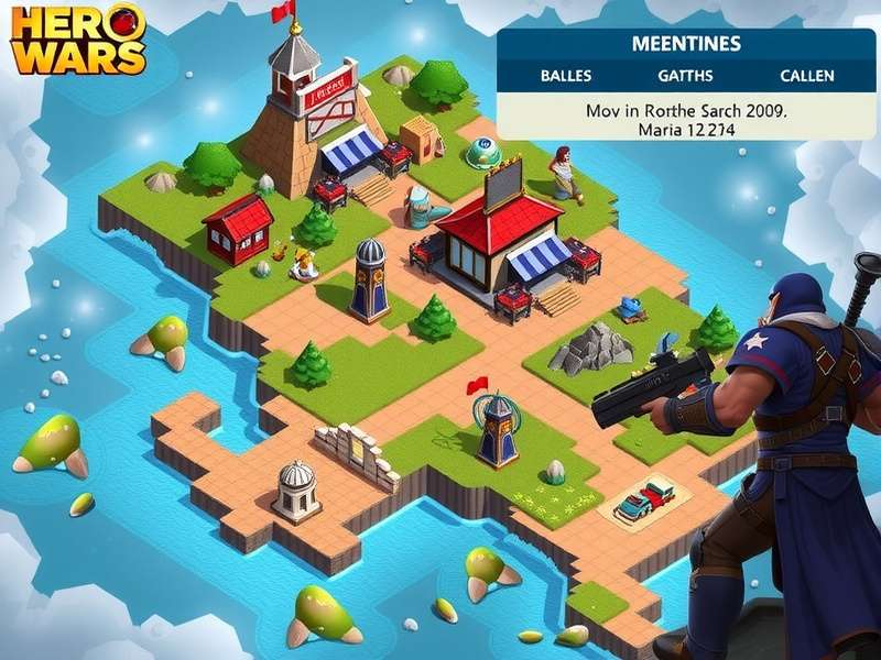 Hero Wars epic battle scene with heroes and dragons