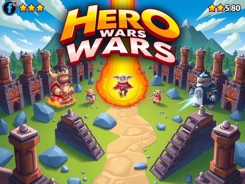 Hero Wars Solfors character art and Dominion Era battlefield