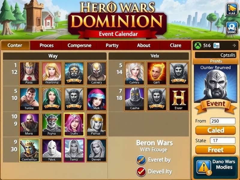Hero Wars Dominion Era Event Calendar 2025 – Complete schedule and strategies for Indian players
