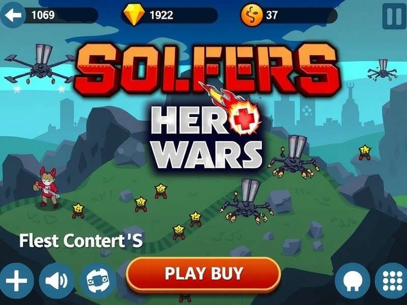 Solfers Hero Wars — Dominion Era gameplay featuring Mysterious Island map and top hero lineup