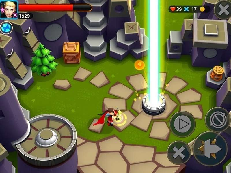 Hero Wars Gameplay Level 1 campaign screenshot showing team formation against the first boss