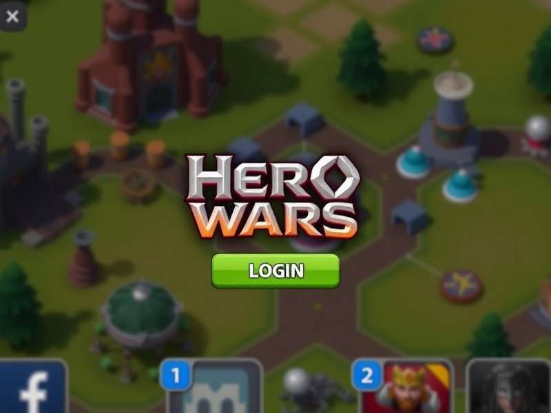 Hero Wars Login Account dashboard showing player profile and game access