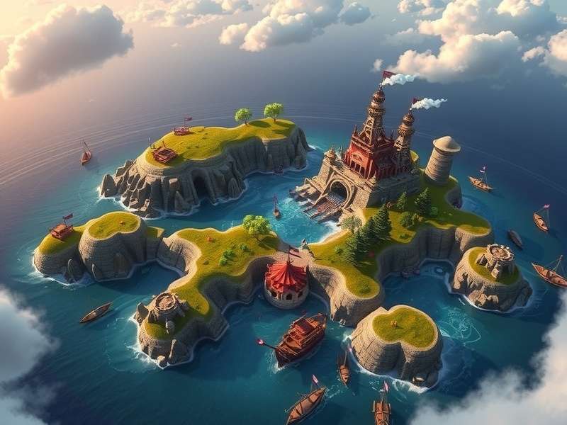 Hero Wars Mysterious Island Map September overview showing the full island layout with key zones and loot spawns