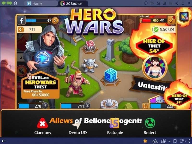 Hero Wars game screenshot with Indian players guide overlay